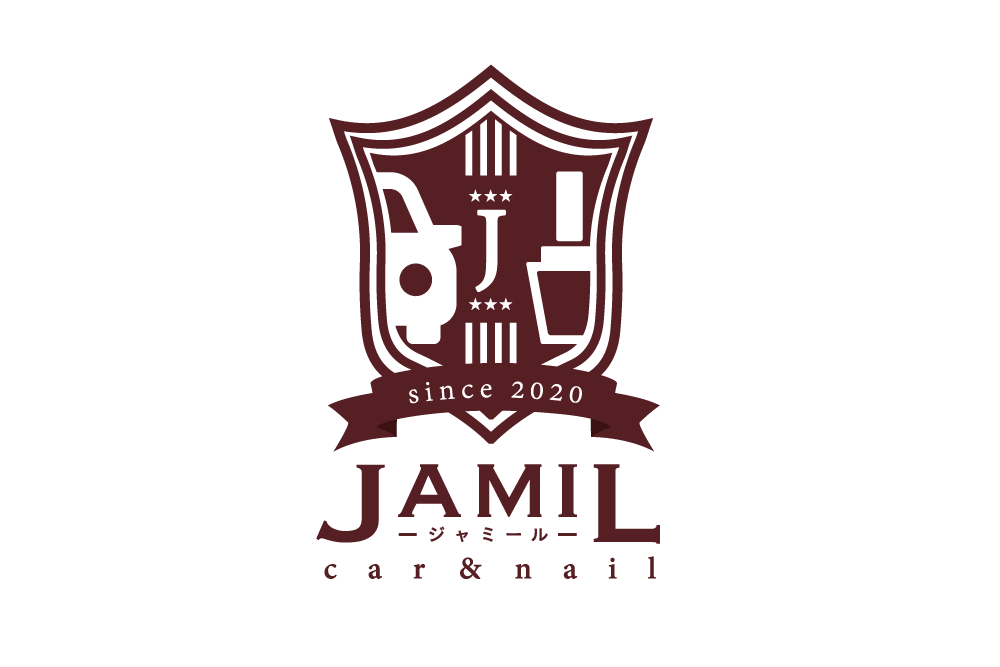 「ロゴデザイン×カー＆ネイル ジャミール」：デザインサンプル（コピーマック）
