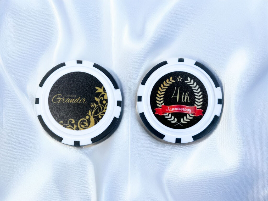 「ゴルフ用マーカー×Grandir」：デザインサンプル（コピーマック） | 