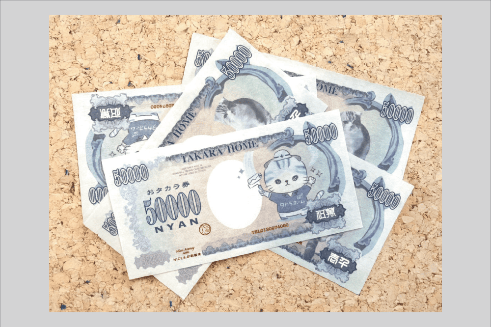 「仮想紙幣×タカラホーム」：デザインサンプル（コピーマック） | 